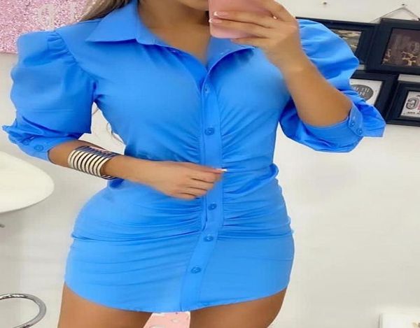 

casual dresses women039s blouse dress women clothing office 2021 autumn fashion pleated basic shirt ladies wear solid color1886727, Black;gray