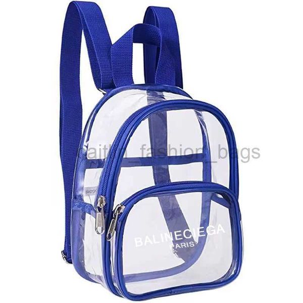 

2023 designer bag backpack pvc transparent bags outdoor sports field approved waterproof mini travel backpack storage caitlin_fashion_bags20