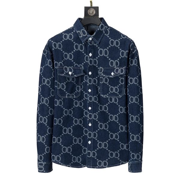 

mens button down denim shirts long sleeve collared casual work regular fit jean shirt, White;black