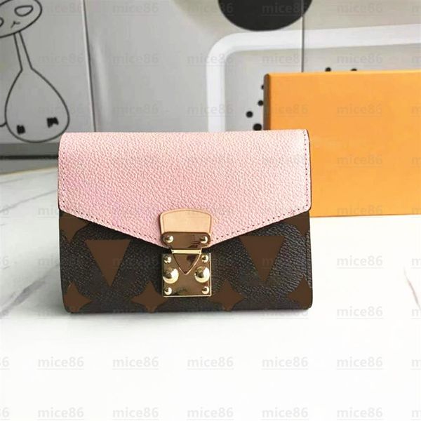 

luxurys designer genuine leather wallets purse holders coin wallet handbag single card holder men women's b307j, Red;black