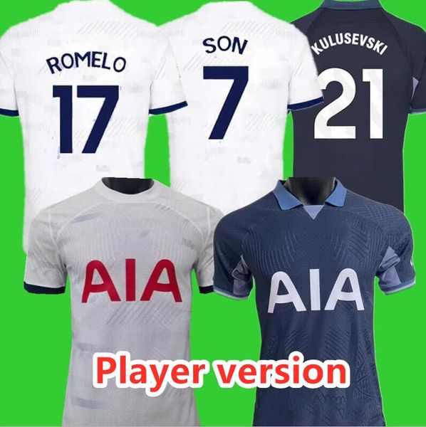 

player version 23 24 richarlison son totten kane soccer jerseys 2023 2024 maddison ham kulusevski hojbjerg perisic llors romero lucas men ki, Black;yellow