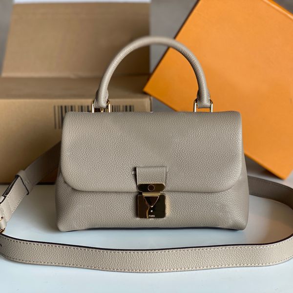 

9a luxury lock packet designer tote bags genuine leather handbag 24cm high imitation crossbody with box