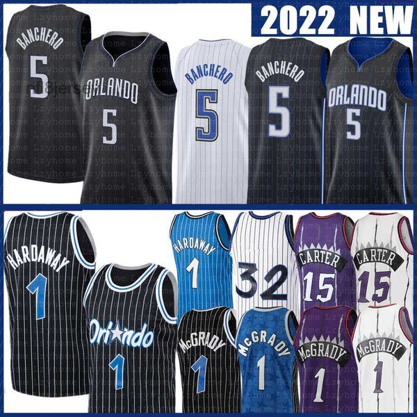 

paolo banchero penny hardaway basketball jerseys tracy mcgrady vince carter orlandos men magics city retro shirt purple blue white 2022 2023