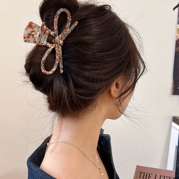 

headwear hair accessories women acetate claws hairpin girls elegant ponytail clips crab barrette summer fashion 230823