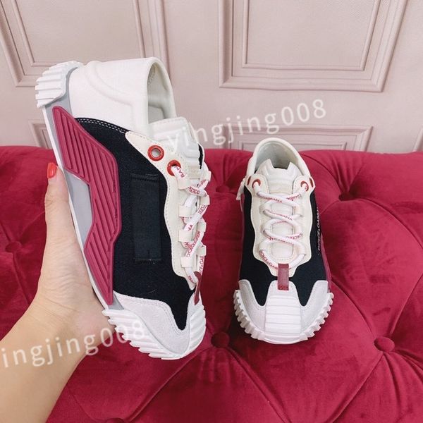 

new luxury designer womanmen fashion platform oversized sneakers white black mens womens casual chaussures de espadrilles size 35-41 hc21080