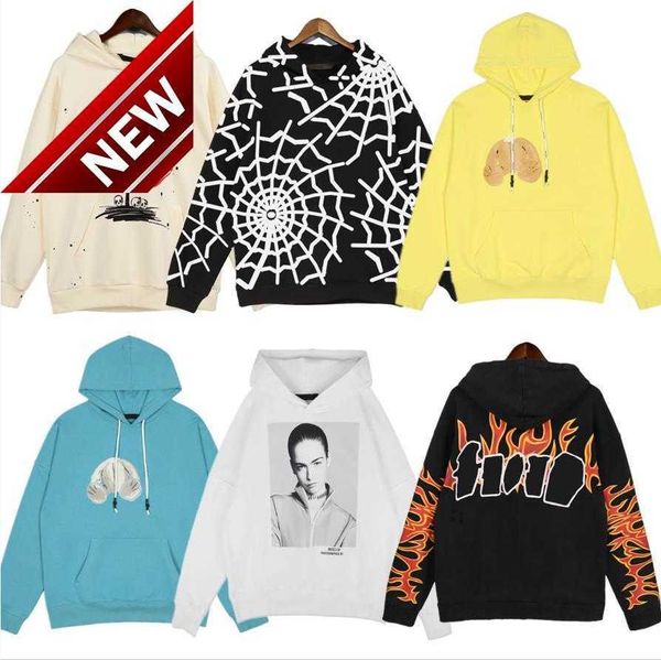 

men's hoodies sweatshirts mens black hoodie designer fashion sweatshirt hooded quality angel fluff size autumn clothes gifts to 4xl