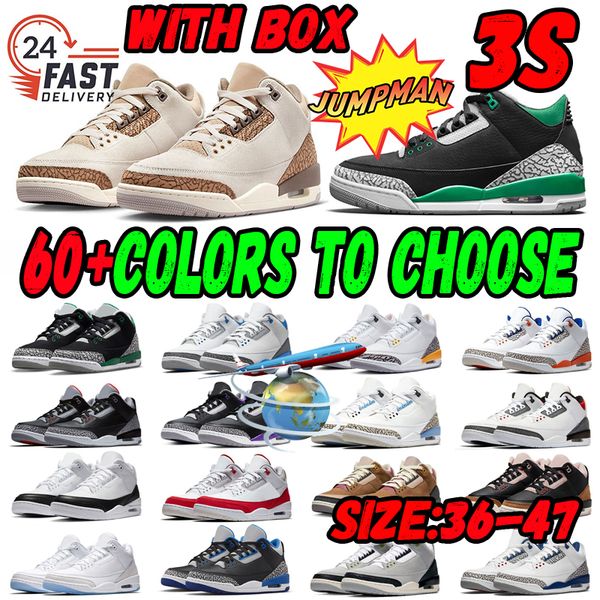 

jumpman 3 3s palomino etro 3 basketball shoes lucky green fire red racer blue pine green cool grey laser orange brown men women trainers sne