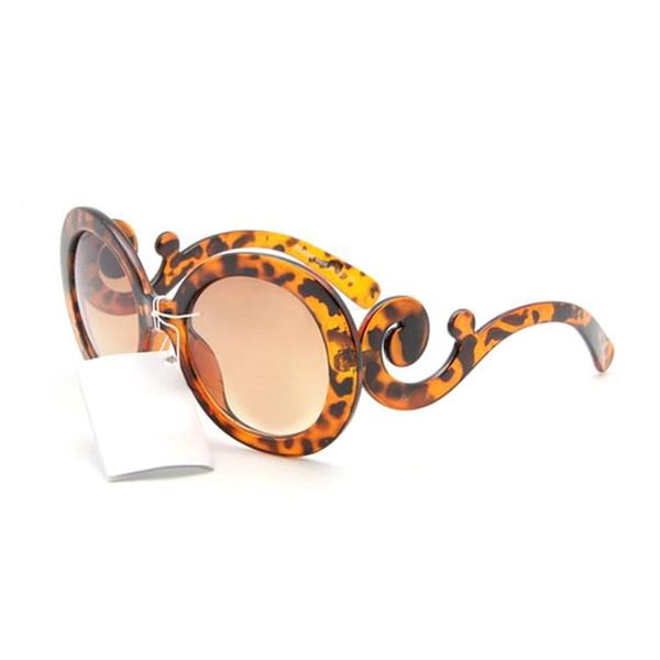 

fashion retro art big round frame sunglasses glasses woman summer shades colored uv400 with box cat eye decorative mod294l, White;black