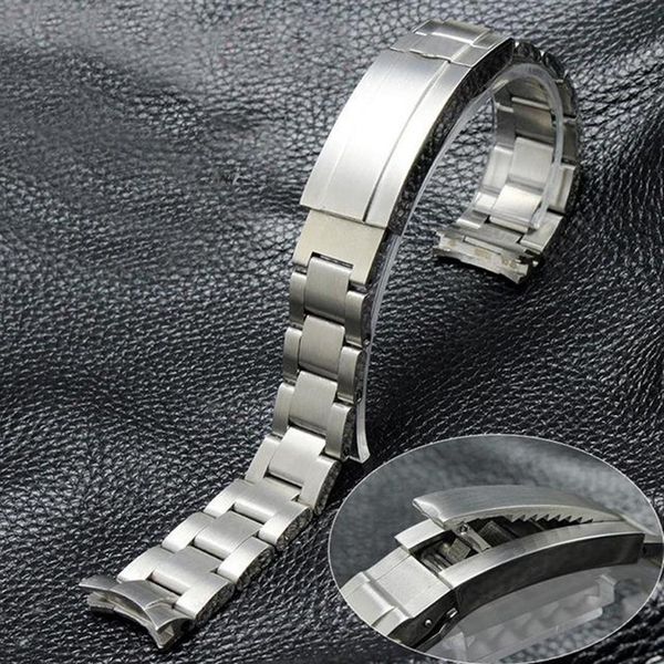 

watch accessories bracelet for black green water ghost gmt sub band solid steel fine-tuning buckle strap 20 21mm bands224t, Black;brown
