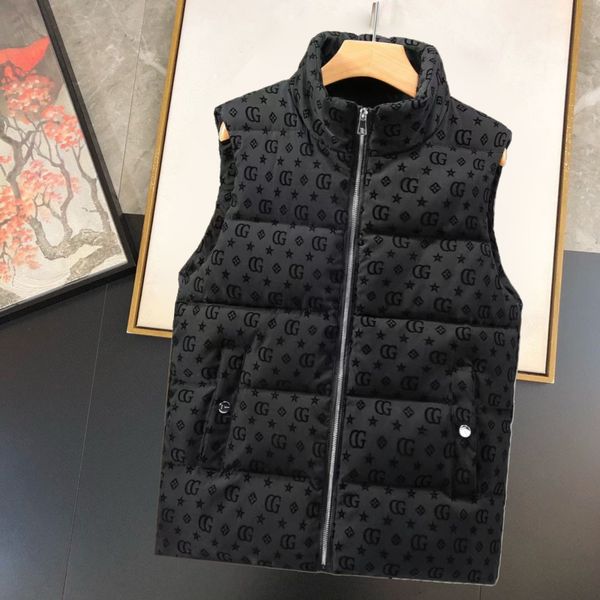 

fashion men vest down cotton waistcoat designs mens and women's no sleeveless jacket puffer autumn winter casual coats couples vests ke, Black;white