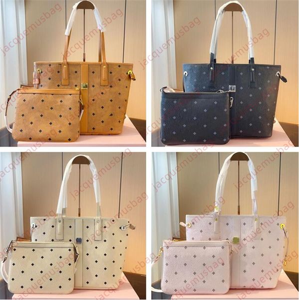 

designer mc bag visetoss double-sided handbag composite bags women 2-pc underarm tote shopping basket axillary package shoulder wallet hobo