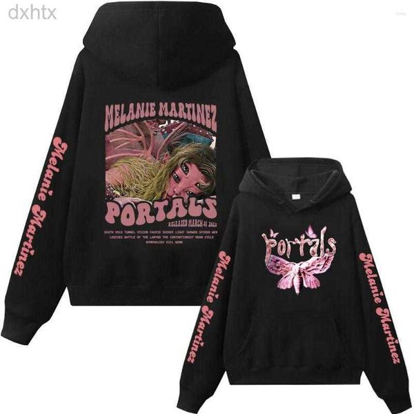 

men's hoodies 2023 melanie martinez portals hoodie pullovers unisex, Black