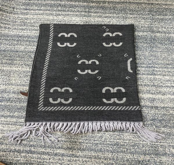 

cashmere scarf women's autumn and winter new fashion warm shawl designer scarf selling clothing collocation-a22, Blue;gray
