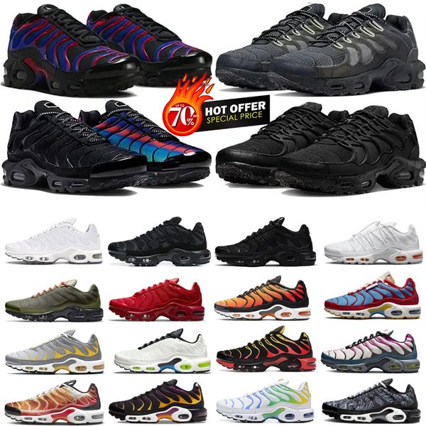 

classic tn plus running shoes men women sneaker triple white red black hex viotech grape bone celery metallic hyper jade bule worldwide trai