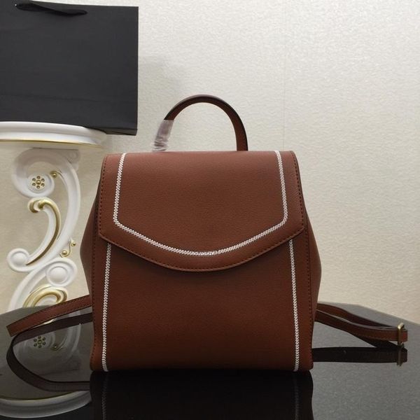 

designer backpack classic luxury large capacity handbag leather cow palm print holiday travel backpack summer must-have handbag network red