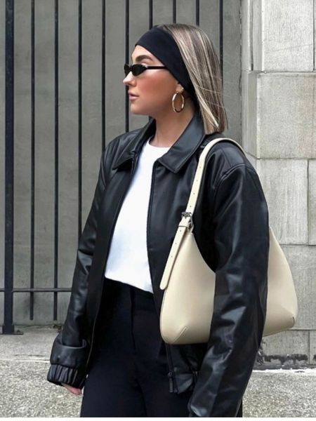 

women's jackets solid lapel pocket zipper feather jacket women loose basic long sleeve pu coat 2023 autumn winter chic female outerwear, Black;brown