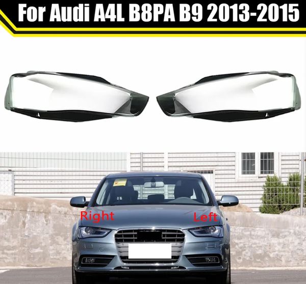 

car replacement headlight glass headlamp transparent lampshade lamp shell auto lens cover for audi a4 a4l b8pa b9 2013~2015