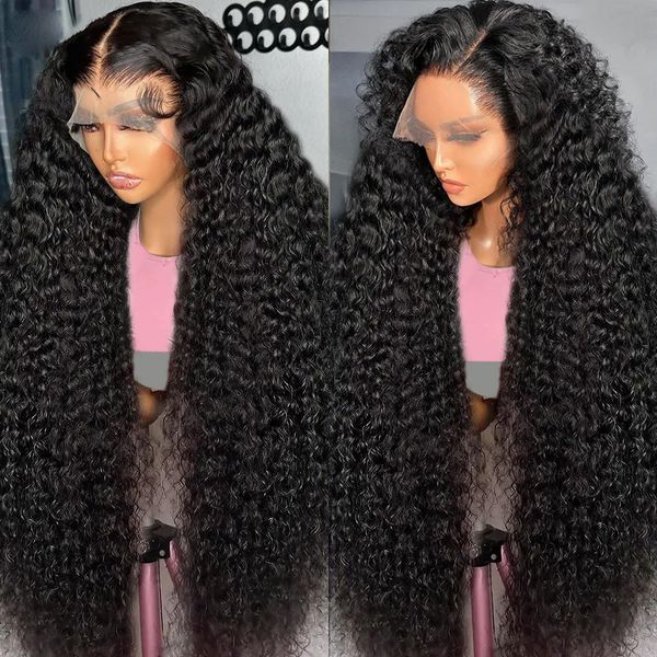 

Wigs Synthetic 13x6 Hd Lace Frontal Wig Deep Wave Human Hair Wigs 250% Curly 30 Inch Lace Front Wig 5x5 Glueless Wig Human Hair Ready To Wear, Burgundy