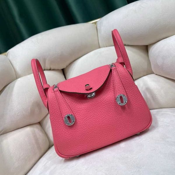 

9a luxury h ermes real leather linds's tote bags women's bag 2023h new semi-manual wax thread layer cow leather tc doctor's w