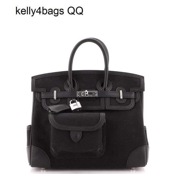 

outdoor bags cargo birkins h ermess canvas montage leather 7a quality handbag cargo canvas and swift 25 blackwith h logo qq qqzozy