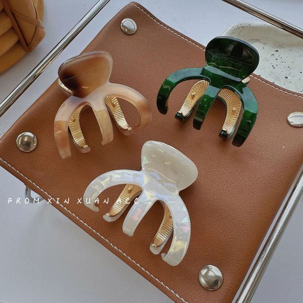 

headwear hair accessories fashion acetic acid claw clip metal shark online celebrity hairpin barrettes women 230823