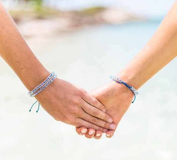 

ocean natural stone beaded bracelet for women men boho handmade rope friendship bracelet femme beach jewelry new fashion9511406, Black