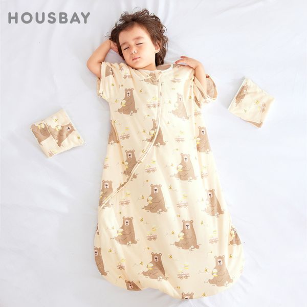 

sleeping bags bag for children 324months kids sleepwear sleeve removable winter warm thicker antikick blanket baby sleepsack 35tog 230824