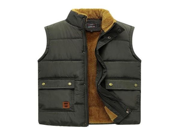

men039s vests winter men vest fleece thick warm waistcoat outerwear casual thermal soft windbreaker sleeveless jackets clothing9978188, Black;white