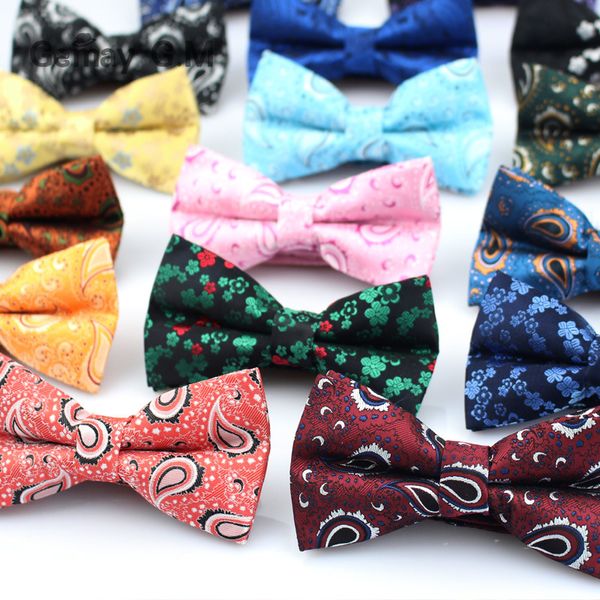 

neck ties brand mens bowtie classic paisley bow tie business wedding shirts polyester bowknot for men cravats accessories 230824, Blue;purple