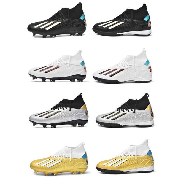 

new style kids football boots long nail ag tf football shoes youth mens training shoes high for boys girls