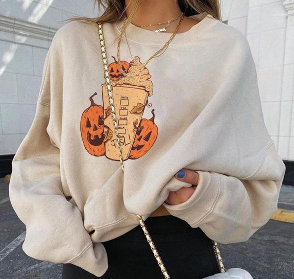 

halloween sweatshirts fashion women039s casual long sleeve printed ladies pullovers thicken warm oversized 40 hoodies 2989528, Black