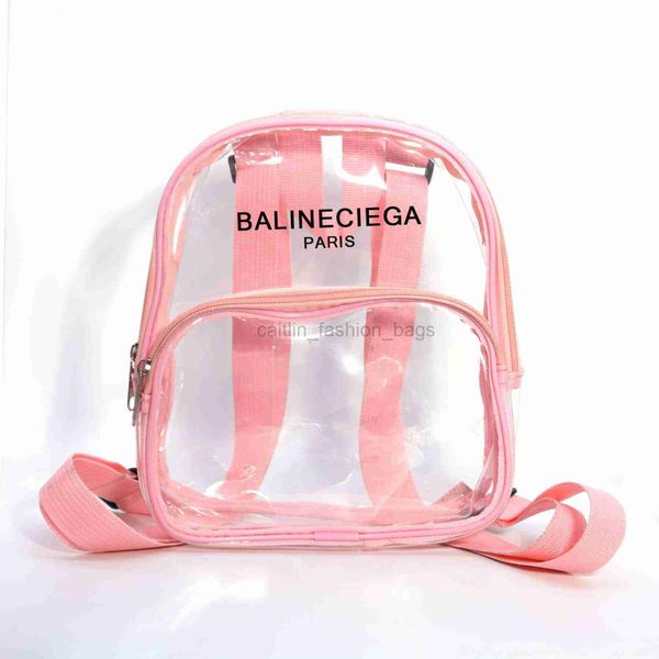 

2023 designer bag backpack pvc transparent bags outdoor sports sell waterproof mini travel backpack storage caitlin_fashion_bags11