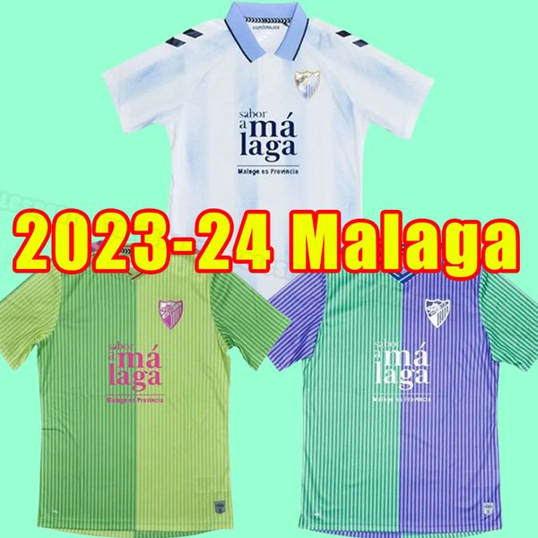 

23 24 malaga soccer jerseys malaga 2023 2024 away k bare juanpi adrian cf football shirt bar casas juankar camiseta de futbol juande jersey, Black;yellow