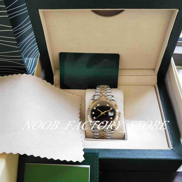 

classic watch mens 41mm men size bp factory 126331 126333 jubilee strap 2813 automatic movement two-tone gold stainless steel diam290f, Slivery;brown