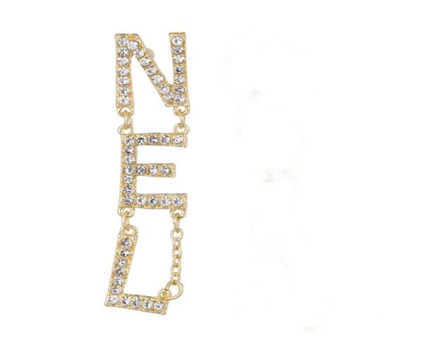 

women nel long earrings letter earrings0123456789103070736, Silver