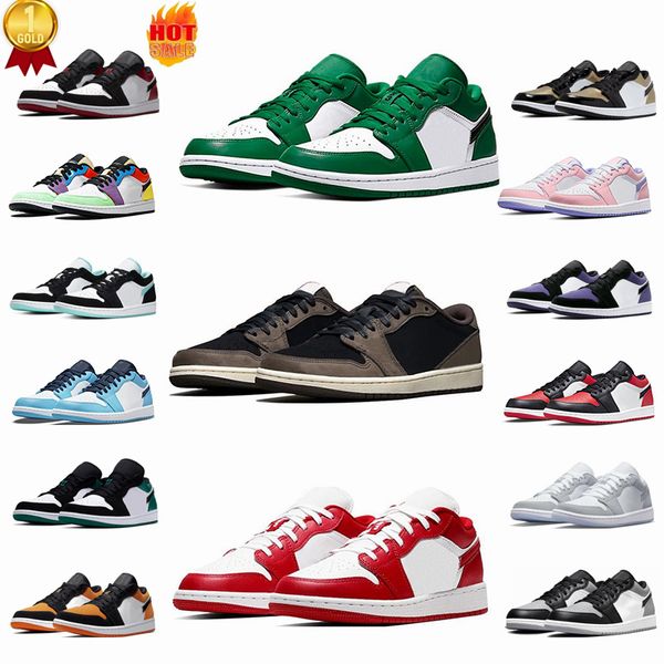 

2023 fashion low cut 1 jumpman 1s basketball shoes og toe women phantom medium concord patent university light wolf sneakers 36-46 size comf