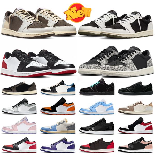 

jumpman 1 1s basketball shoes mens sneakers travis black phantom reverse mocha olive light smoke grey black toe scotts men women outdoor spo