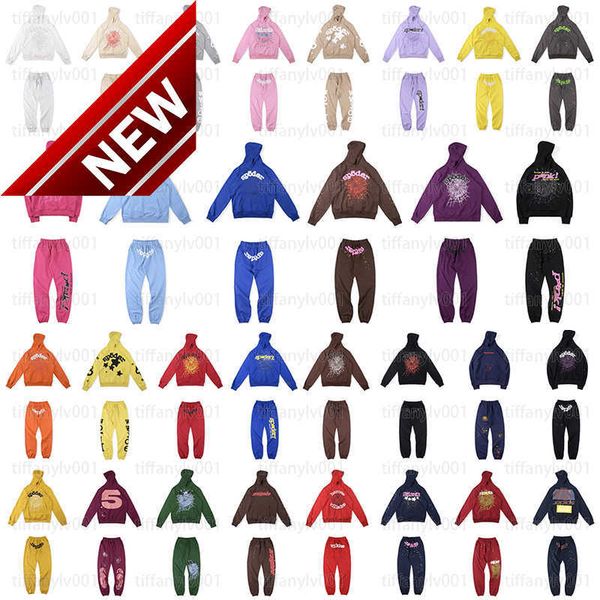 

men's hoodies sweatshirts designer mens sp5der pants tracksuits young thug spider hooded web printed 555555 graphic y2k track suits eu, Black