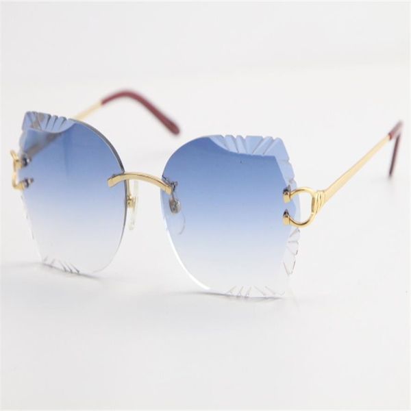 

selling vintage metal rimless sunglasses sports adumbral cat eye sunglasses fashion oversized sun glasses male and fe2497, White;black
