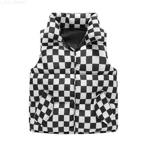 

sets honeycherry new clothing girl's play warm padded vest baby outer vest girl winter clothes waistcoat z230724, White
