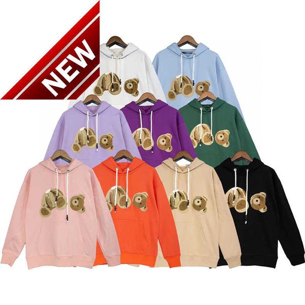 

men's hoodies sweatshirts mens designer hoodie streetwear palms color grey black red pure cotton size xls to 4xl