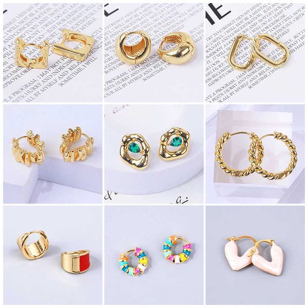 

high class fashion earrings simple personality earrings ear buckles small crowd tassel earrings, Golden