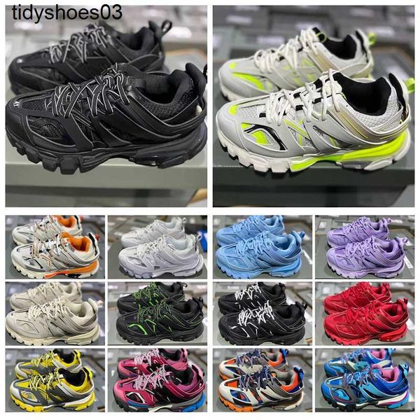 

2023 track 3 3.0 designer men women casual shoes triple white black trainers tess.s. balenciga gomma leather trainer nylon printed platform