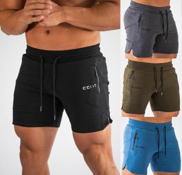 

yoga outfits men plain elasticated shorts cargo combat summer holiday drawstring pant casual male running gym sports1080369, White;red