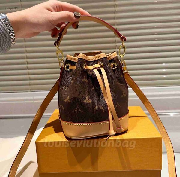 

2023 women shoulder bag designer bag handbag mini neonoe bucket bag new fashion luxury crossbody cross body strap drawstring bags women purs