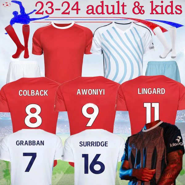 

nottingham 23 24 lingard soccer jersey grabban johnson surridge 2023 forest awoniyi ameobi mighten krovinovic zinckernagel football shirts m, Black