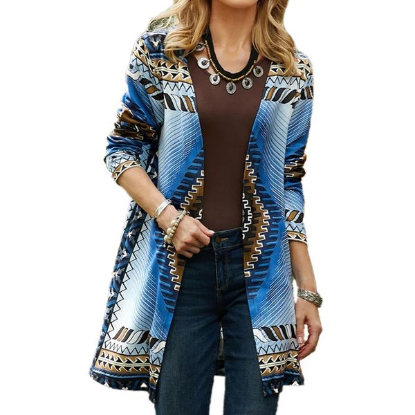 

women's jackets spring autumn women clothing thin coat casual casacos long outerwear fashion ethnic style jacket woman cardigan outfits, Black;brown