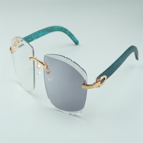 

direct s high-end pochromic cutting lens sunglasses 4189706-a teal natural wooden sticks size 58-18-135 mm260m, White;black