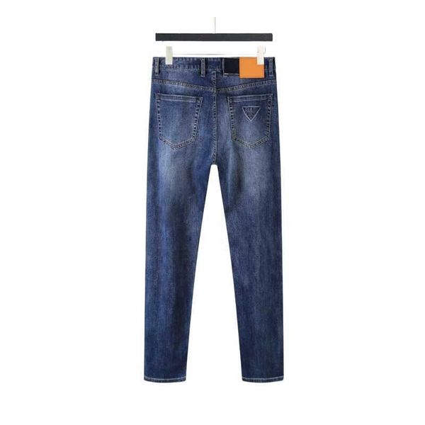 

men's jeans casual pants luxury designer brand high street straight jean men blue jeans washed big hole zipper biker pants black pant