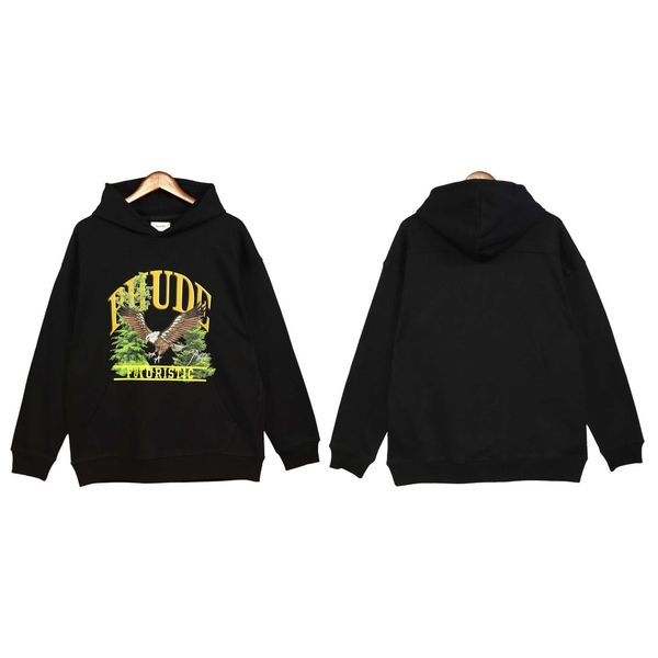 

rhode american sweater men's and women's oversize small high street fashion ins autumn and winter couple style, Black